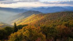 Голубой хребет горы Северная Каролина обои на стол