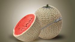 Креативный арбуз широкоформатные обои hd