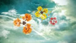 Абстрактные обои в небе