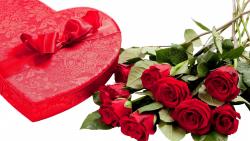 День Святого Валентина подарок розы любовь