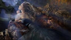 Любовь, романтика, дух, зеркало, печаль, женщины, блондинки