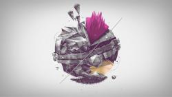 Многогранный круг, разносторонний шар обои hd бесплатно