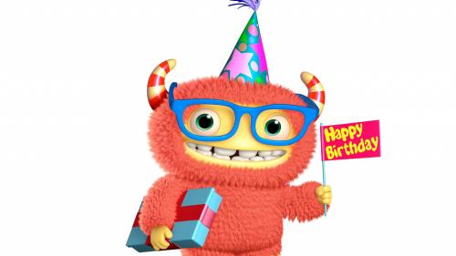 Монстры, Inc. Праздники, День рождения, 3D-графика, Мультфильмы, картинки, обои