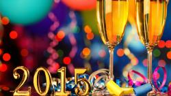 Новый год, 2015, бокалы для шампанского, праздник, фото