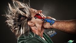 Прикольные нарисованные машины на голове и руке