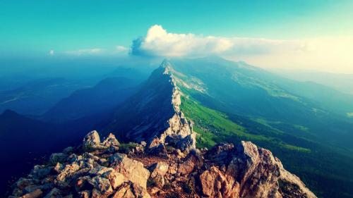 Холм, голубое небо, эффектные, обои hd, бесплатно