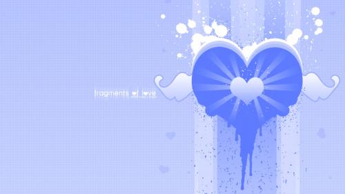 Холодное сердце на синем фоне