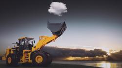 Экскаватор облако юмор картинки на рабочий стол