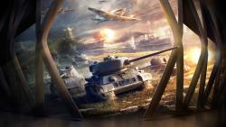 блицкриг, World of Tanks, онлайн-игра, WoT, танчики, танки, игра обои HD