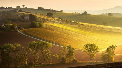 восход Италия пейзаж широкоформатные картинки