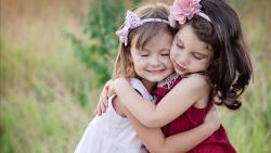 две маленькие, ангелы, любовь, малышки