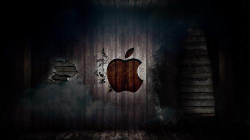 логотип, Apple, резаные