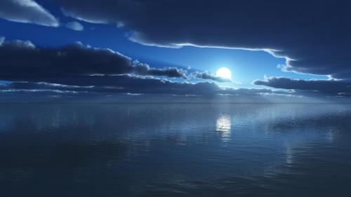 обои на монитор море закат