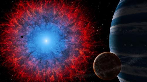 туманность, темный космос, небула, планета, галактика обои hd