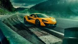 2018 McLaren 570S желтый родстер обои HD