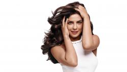 4K обои, 3840x2160, татуировка, знаменитость, девушка, белый фон, Приянка Чопра, Priyanka Chopra, волосы