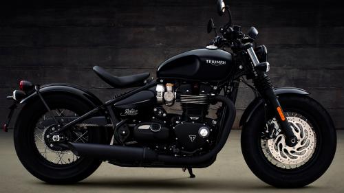4K обои Triumph Bonneville Bobber
