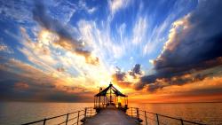 Beautiful blue sky Desktop Backgrounds