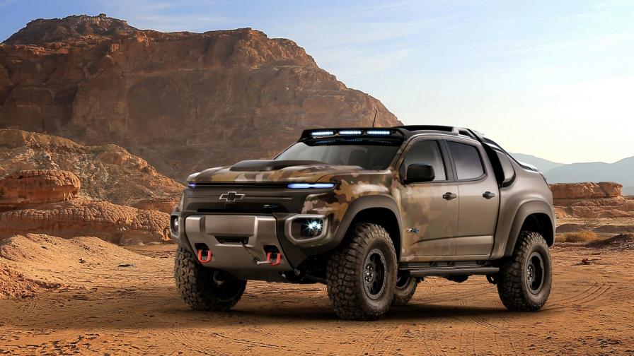 Chevrolet Colorado ZH2 водородный пикап для армии США обои