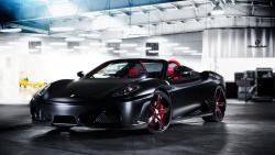 Ferrari f430 spider black wallpapers high resolution background