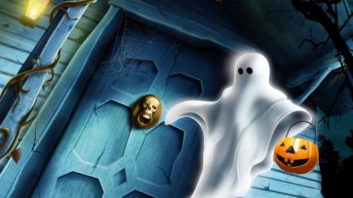 halloween, привидение, ночь, Хэллоуин, ghost, тыквы обои