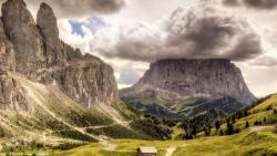 HD горы, облака, пейзажи, природа, вулканы, широкоформатные обои