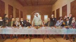 HD обои Ужин ученых рисунок