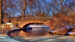 HD обои Фото зимней реки 