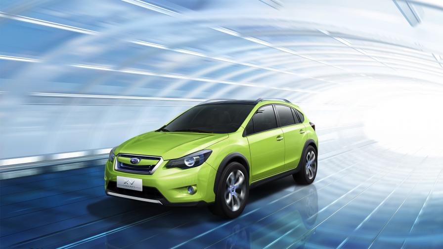 Subaru салатовый автомобиль обои hd бесплатно